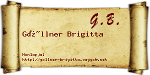 Göllner Brigitta névjegykártya